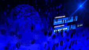fingerprint and password for cybersecurity services and protection